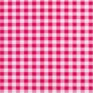 Plakfolie rol 200x45cm ruitjes rood