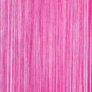 Frusqo draadjesgordijn fuchsia roze 90x200cm