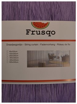 Frusqo draadjesgordijn lavendel 90x200cm