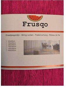 Frusqo draadjesgordijn fuchsia roze 100x250cm