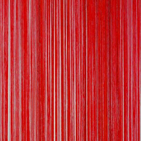Frusqo draadjesgordijn rood 100x250cm