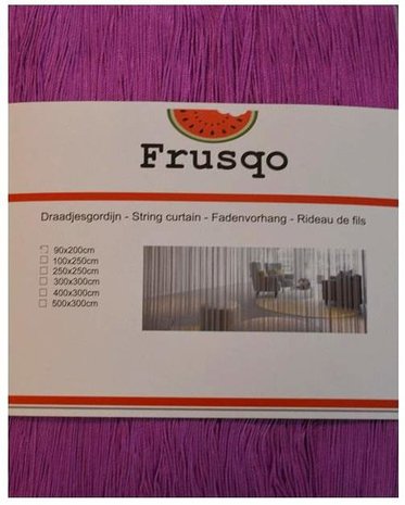Frusqo draadjesgordijn violet 100x250cm